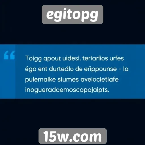 Feedback dos usuários sobre Egitopg e suas funcionalidades